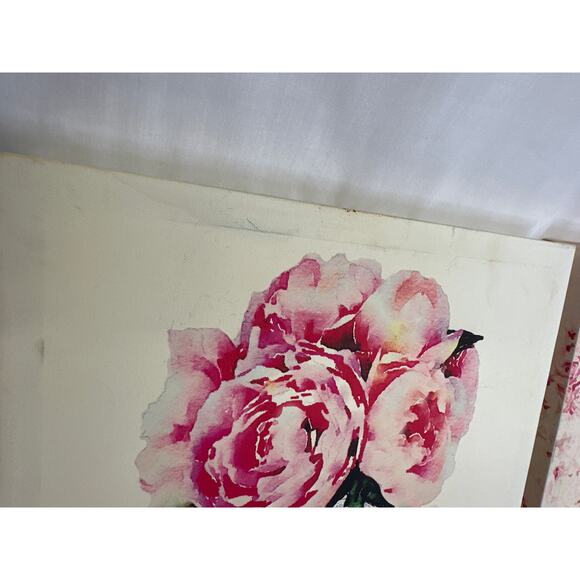 2 Pictures on canvas, pink and beige - Picture 5 of 5